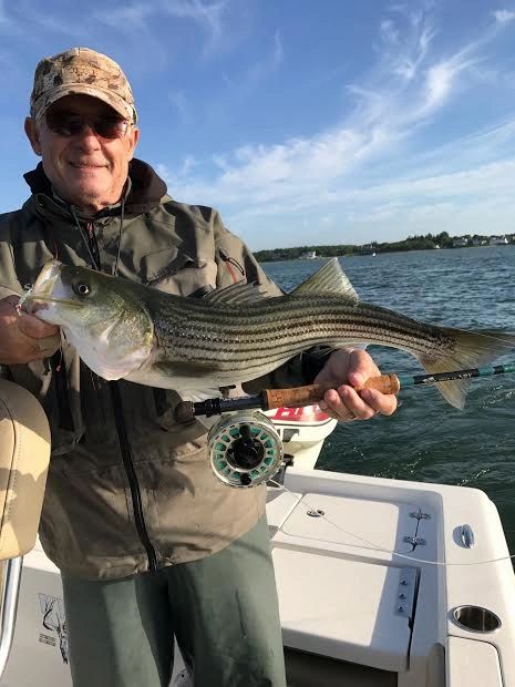 Striped Bass Fly Fishing Trip with Cape Fishing
